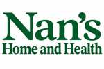 Nan’s Home and Health logo with thinner lettering