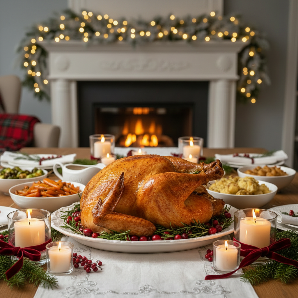 Square Christmas roast image